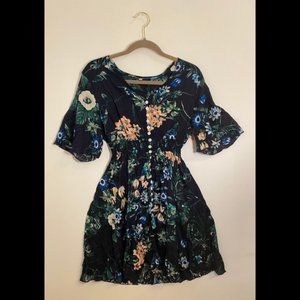 Milumia Floral Button-up Split Dress